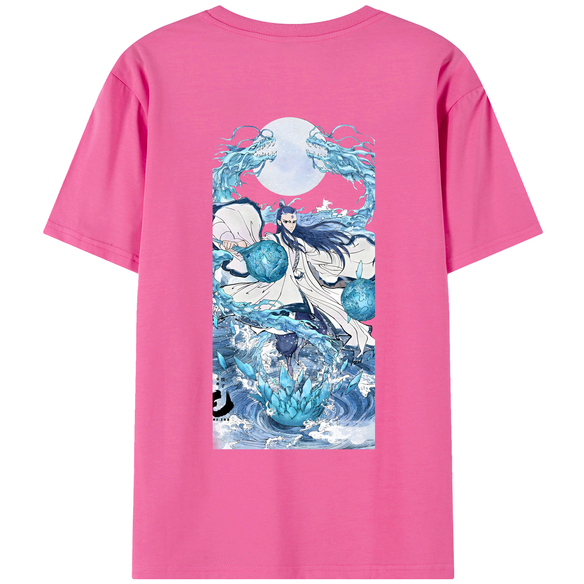 （画像用） Ne Zha 2 ナタ 魔童の大暴れ レディース半袖Tシャツ(バックプリント)